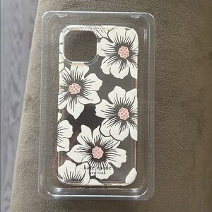 iPhone 14- Kate Spade White and Pink Floral iPhone Case